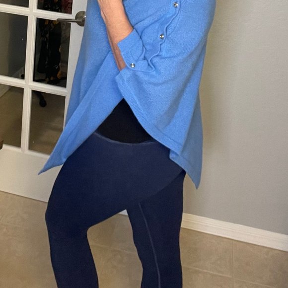 Lilly Pulitzer Cashmere Poncho Wrap Sweater - Picture 6 of 9